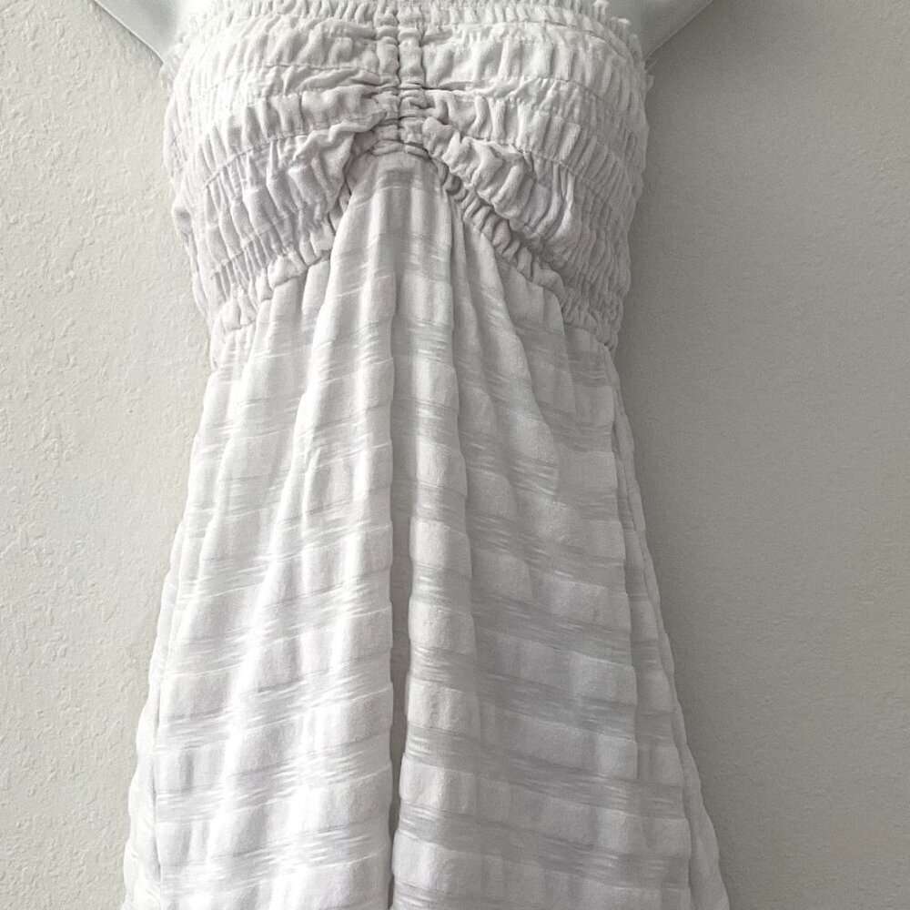 VINTAGE DEB Y2K RUCHED HALTER SWIM COVER-UP - Picture 8 of 16